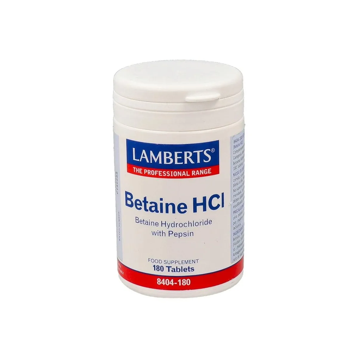 Lamberts 8404-180 Betaina Hci 180 Tabs