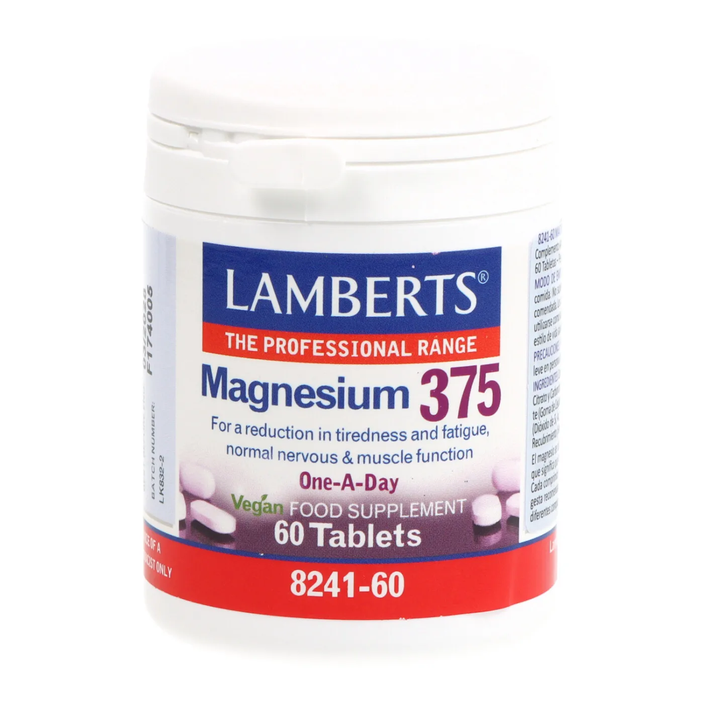 Lamberts Magnesio 375 60 Comprimidos 8241-60