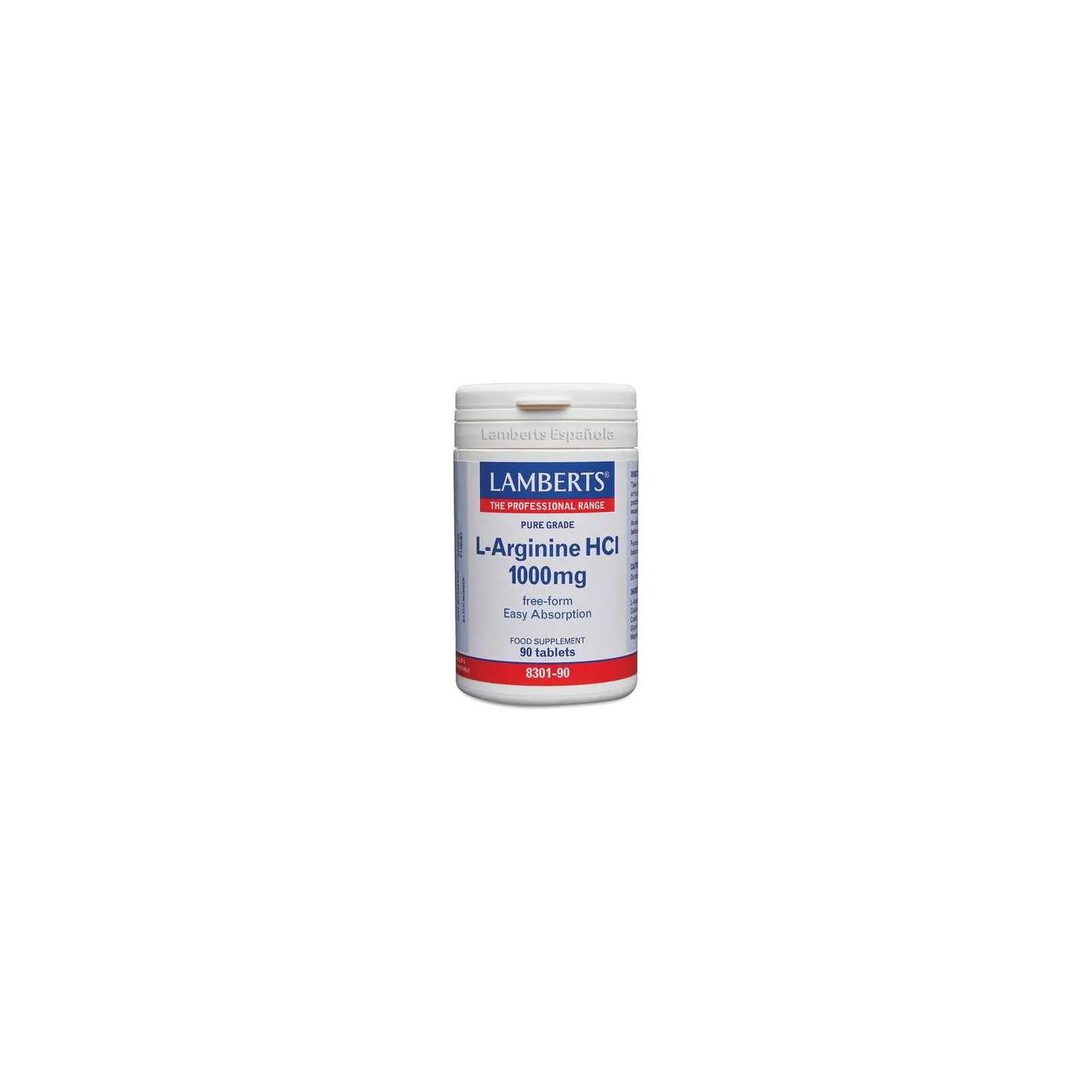 L-arginina Hcl 1000mg 90 Comps 830190 Lamberts