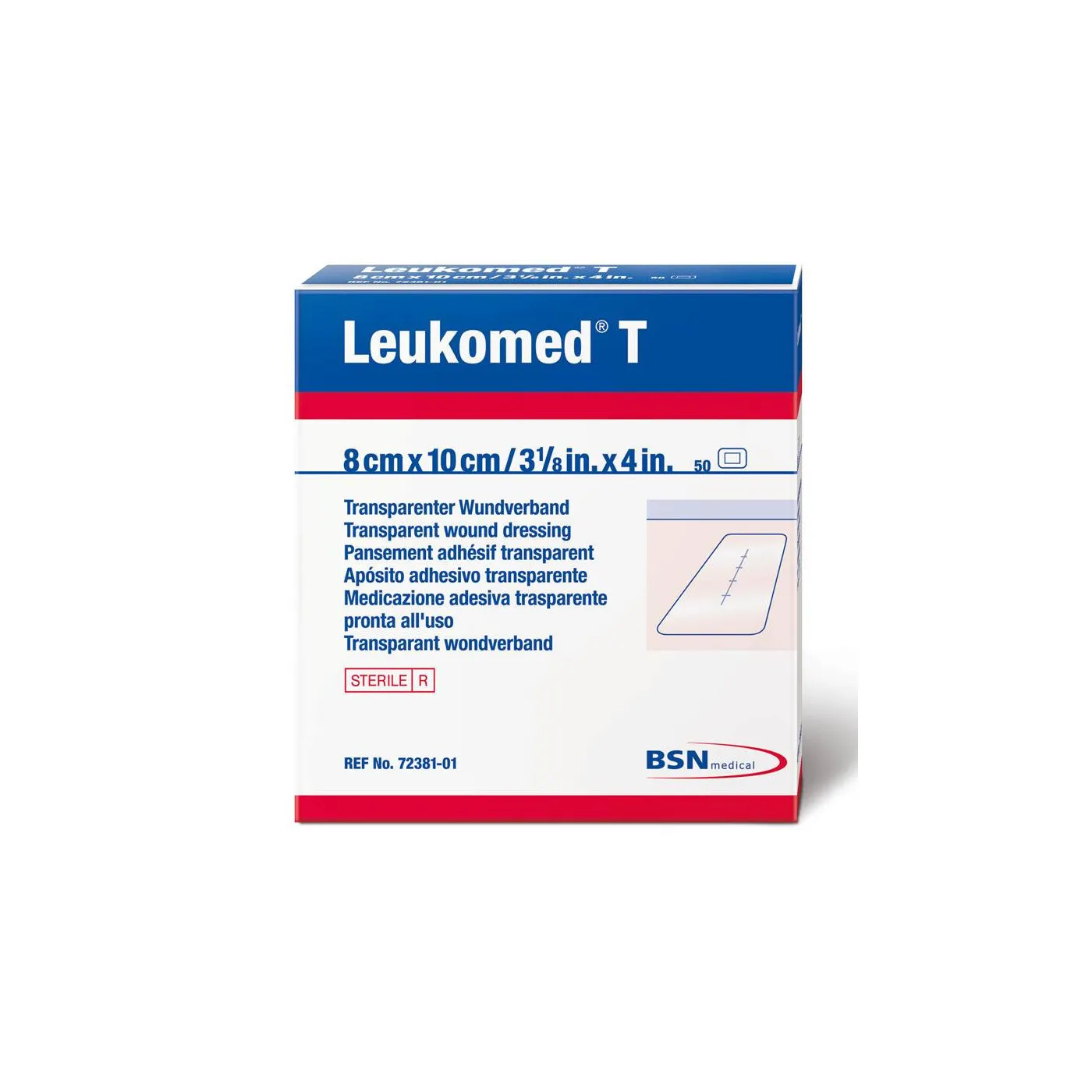 Leukomed T Ste 8cm X 10cm 5 Un