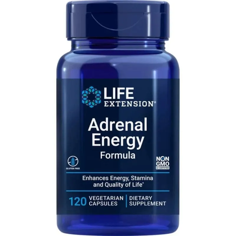 Life Extension Adrenal Energy Formula - 120 Cápsulas