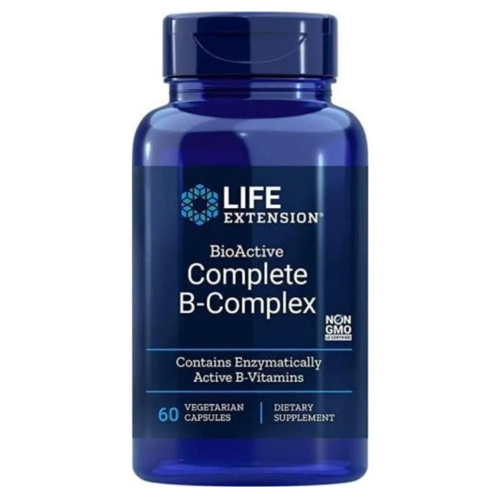 Life Extension Bioactive Complete B-Complex EU - 60 cápsulas vegetales