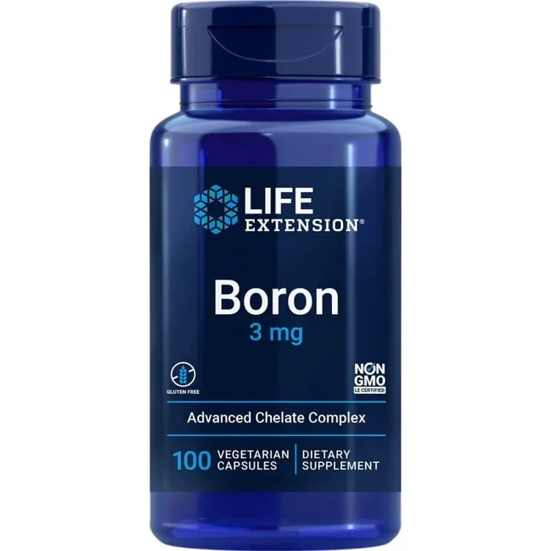 Life Extension Boro 3 mg - 100 Cápsulas Vegetales