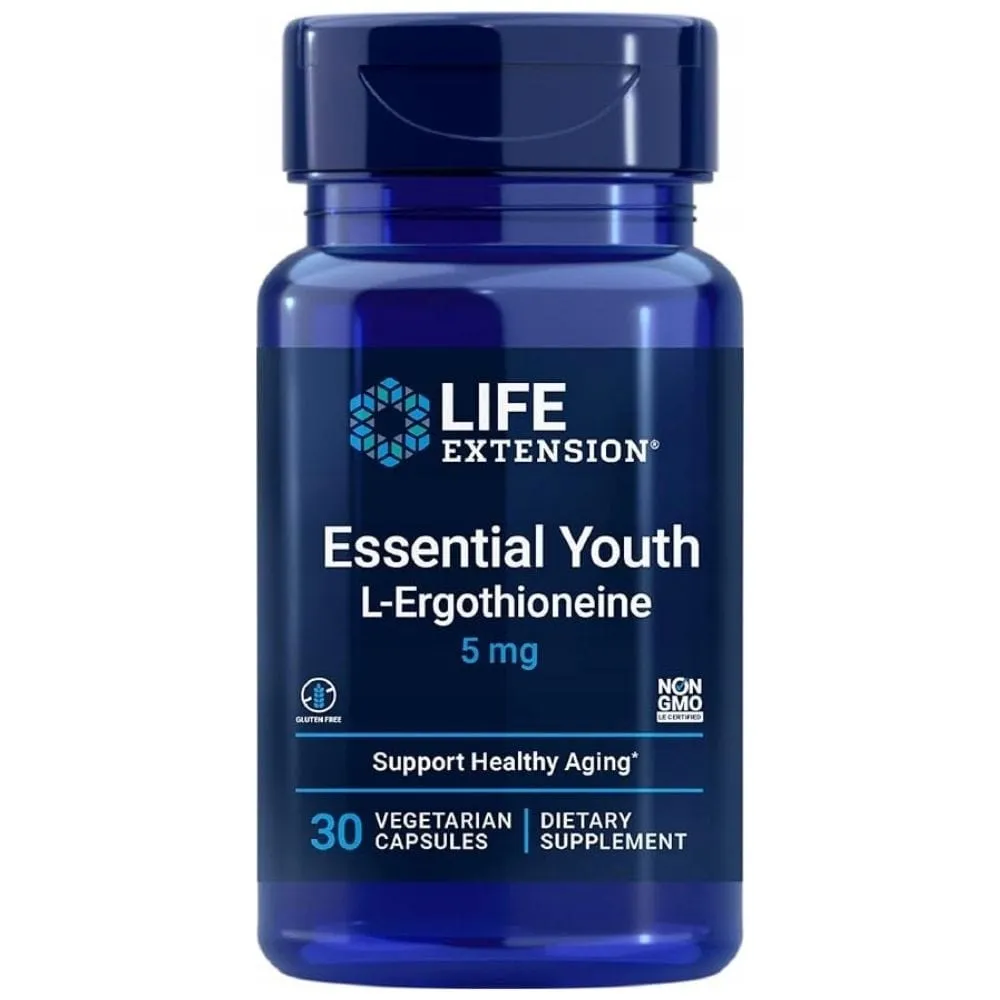 Life Extension Essential Youth L-Ergothioneine - 30 Cápsulas