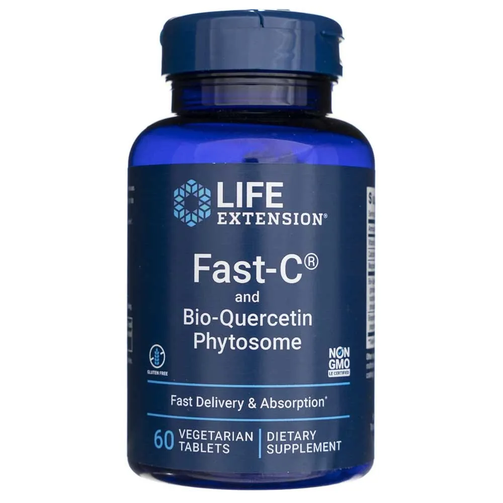 Life Extension Fast-C ® y Bio-Quercetin Phytosome - 60 Tabletas