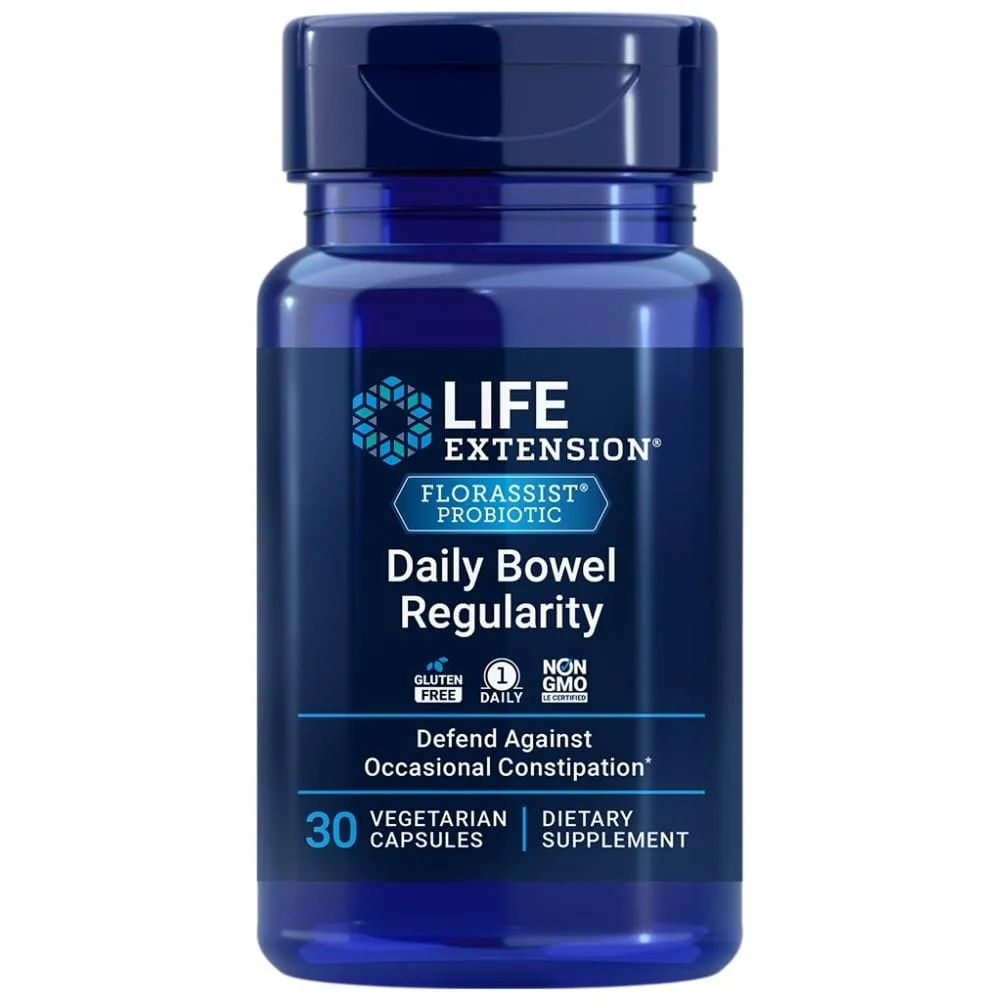 Life Extension Florassist ® Probiótico Regularidad Intestinal Diaria - 30 Cápsulas