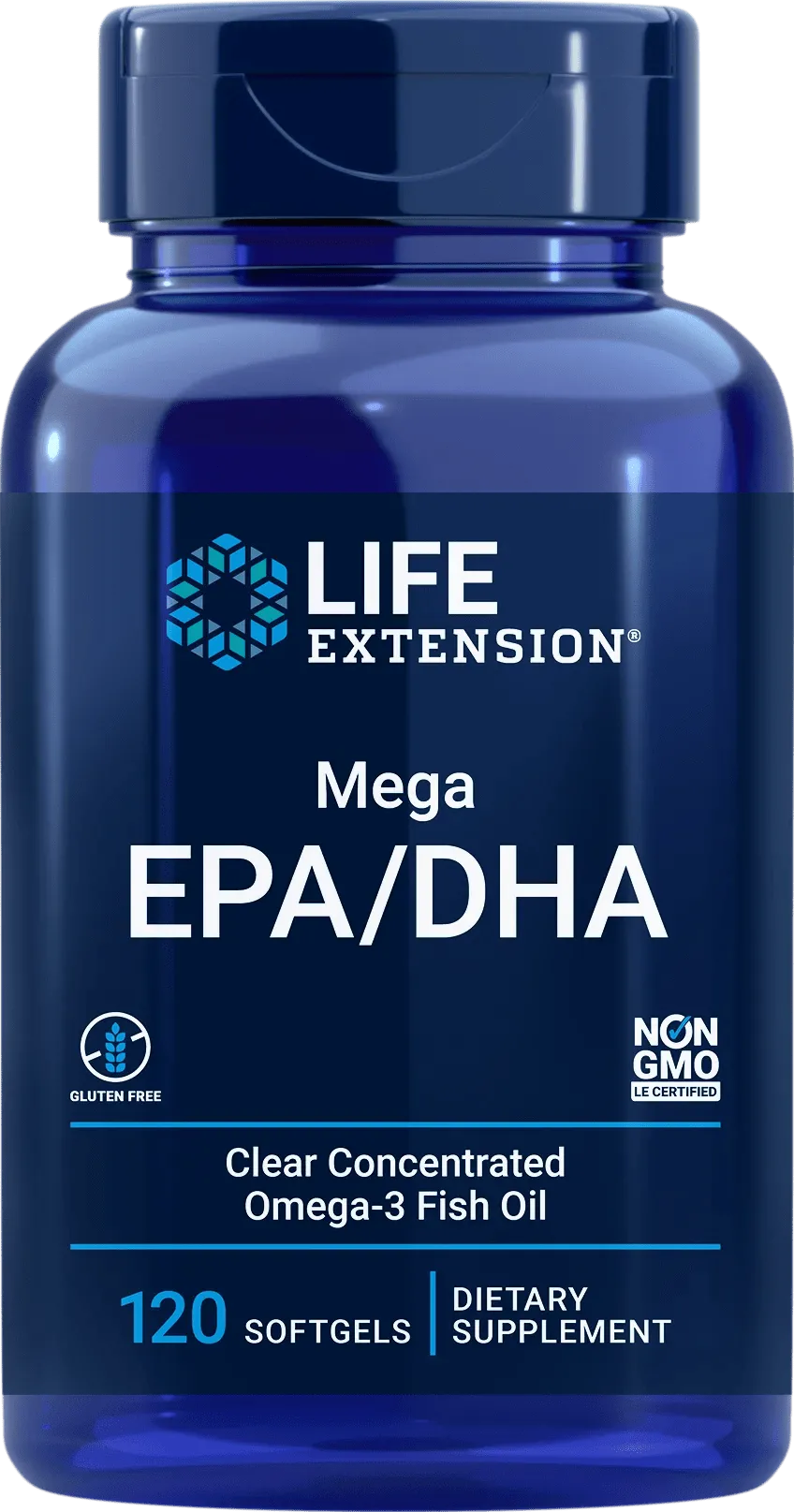 Life Extension Mega EPA/DHA - 120 cápsulas blandas