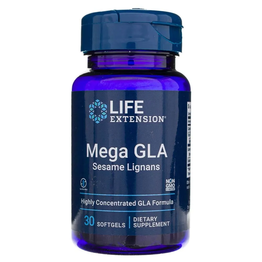 Life Extension Mega GLA Lignanos de Sésamo - 30 Cápsulas blandas