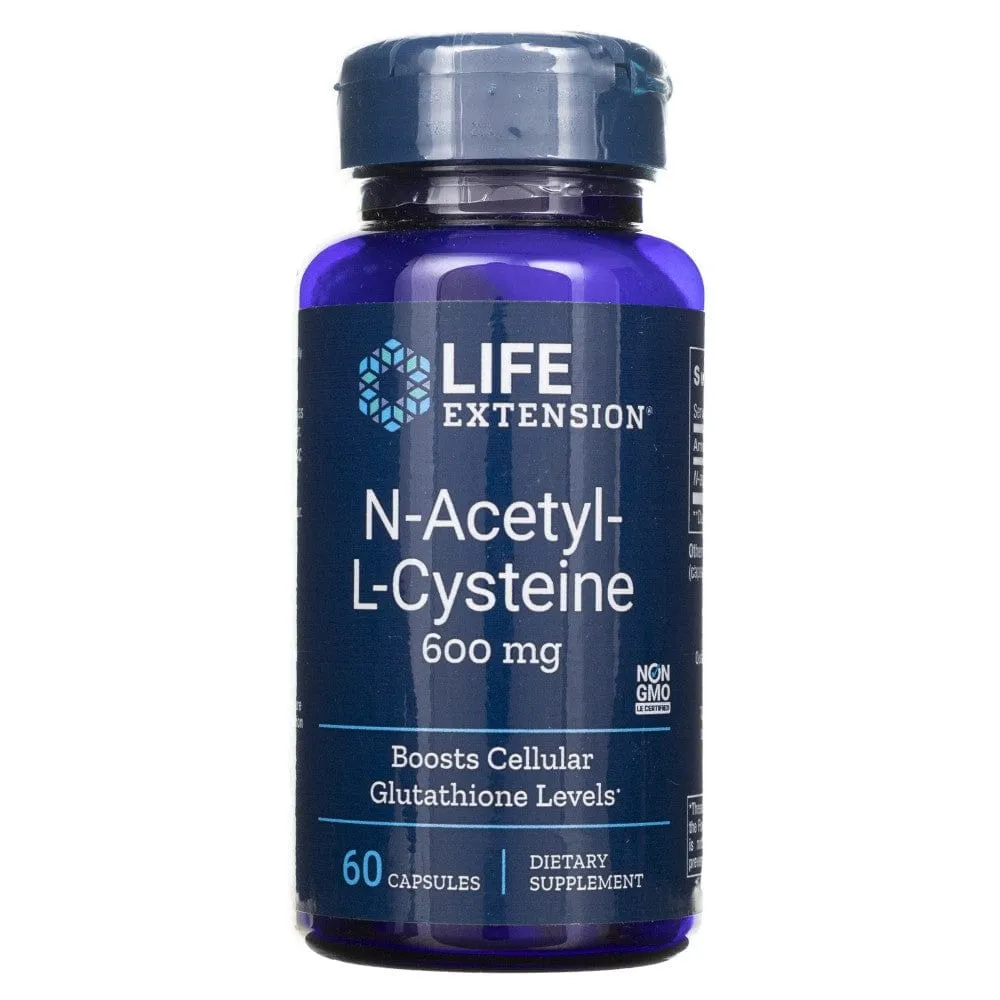 Life Extension N-Acetil-L-Cisteína (NAC) 600 mg - 60 Cápsulas