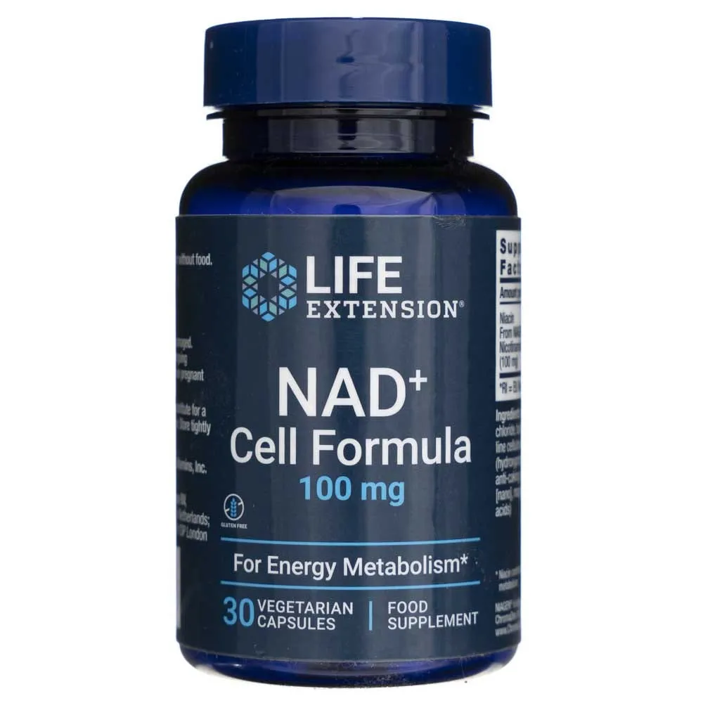 Life Extension NAD+ Cell Formula 100 mg EU - 30 Cápsulas Vegetales