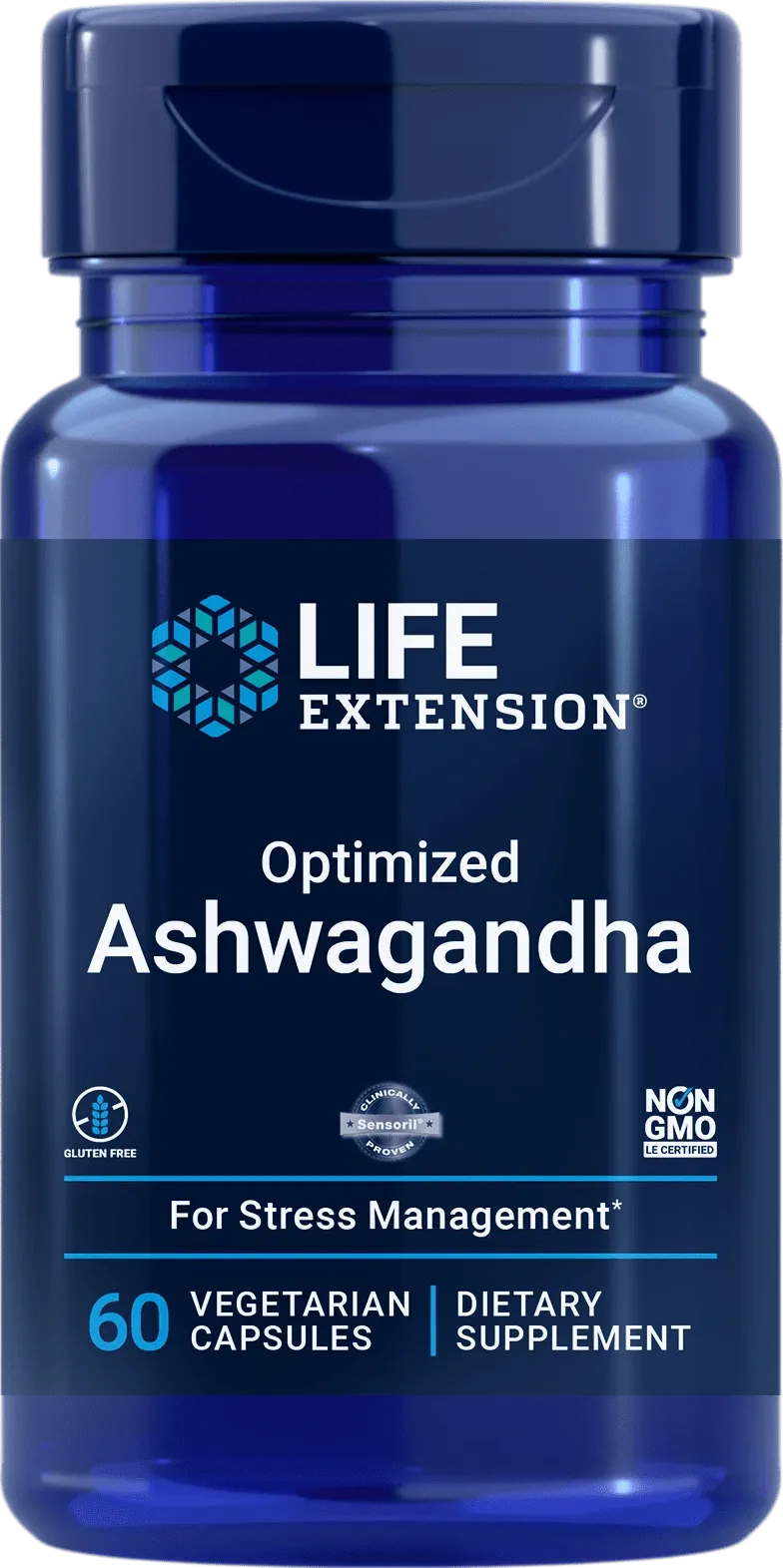 Life Extension Extracto de Ashwagandha Optimizado - 60 Cápsulas Vegetales