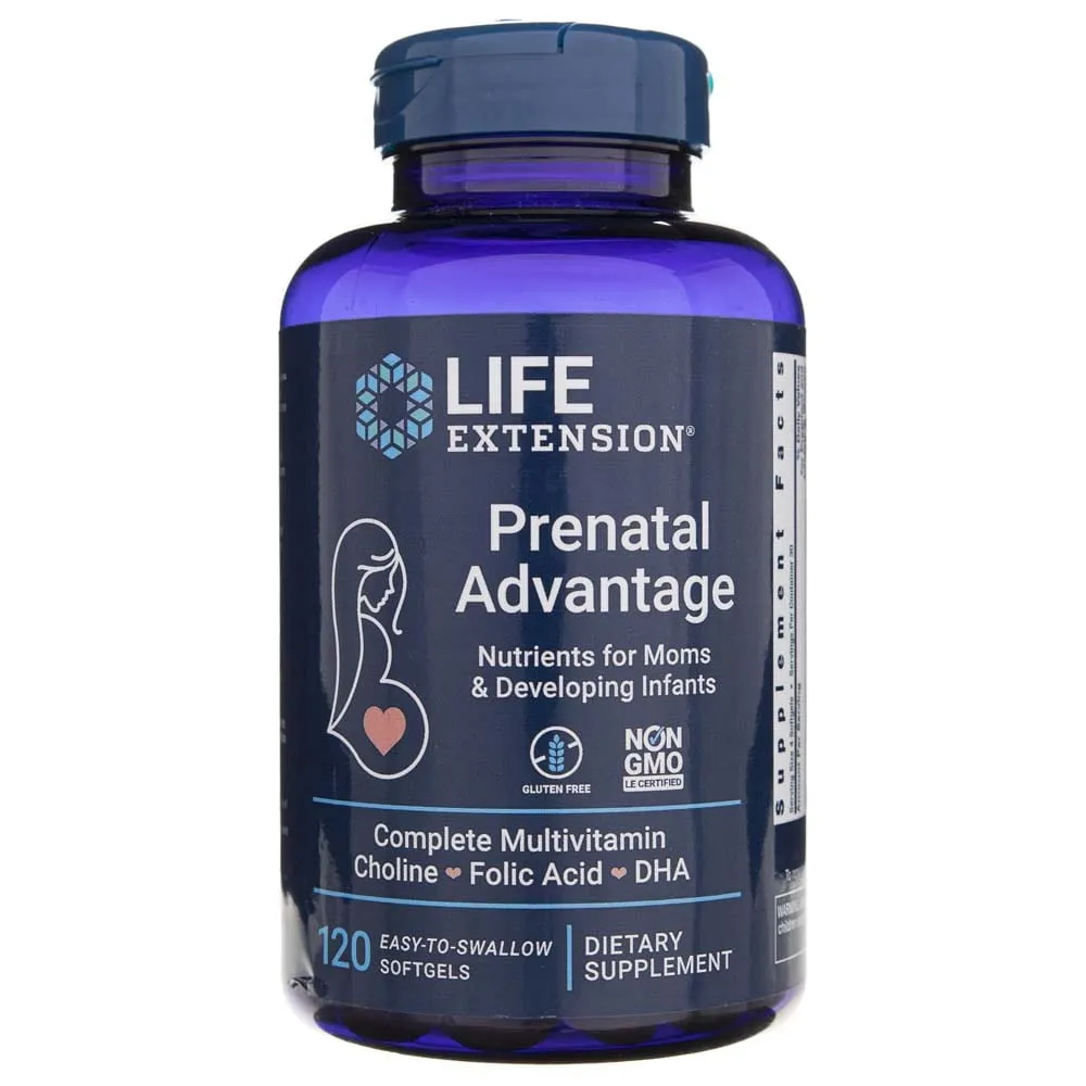 Life Extension Prenatal Advantage - 120 cápsulas blandas