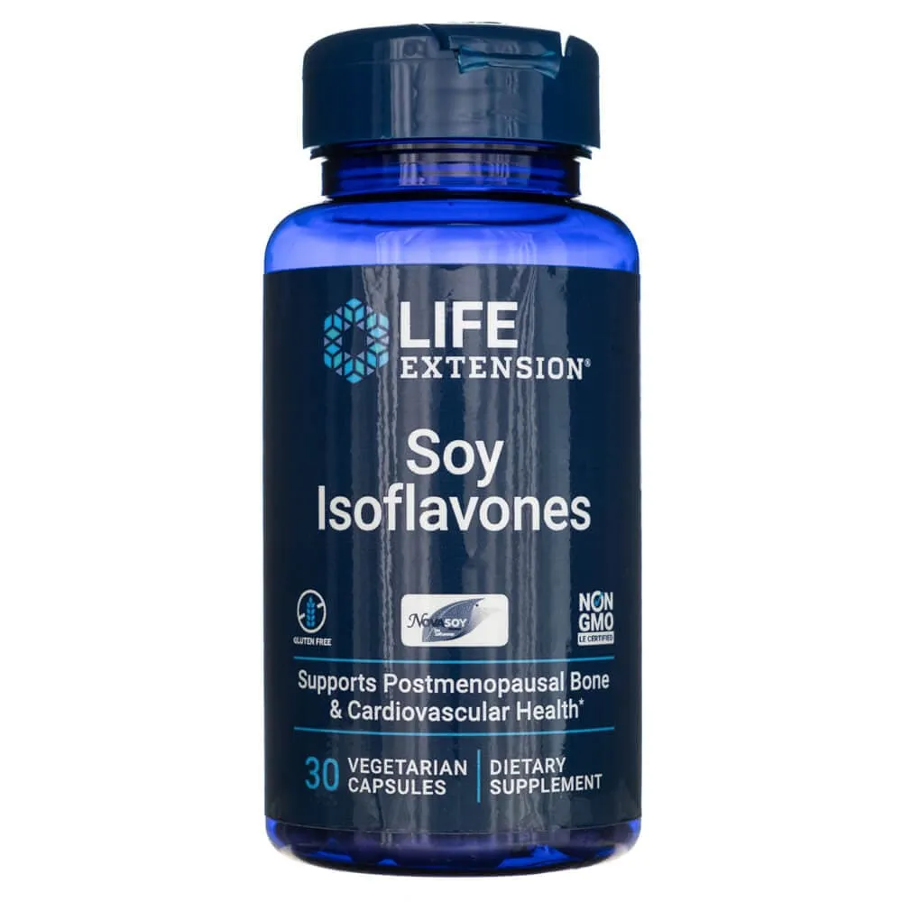 Life Extension Isoflavonas de Soja - 30 Cápsulas