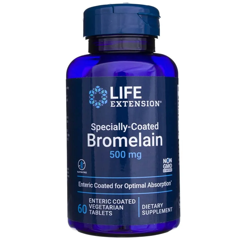 Life Extension Bromelina Especialmente Recubierta 500 mg - 60 Tabletas