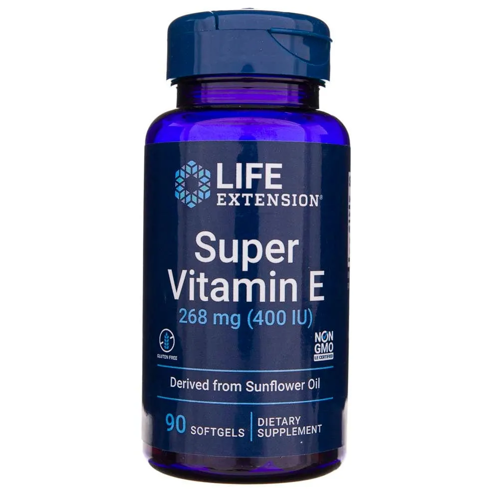 Life Extension Super Vitamina E 268 mg - 90 Cápsulas blandas