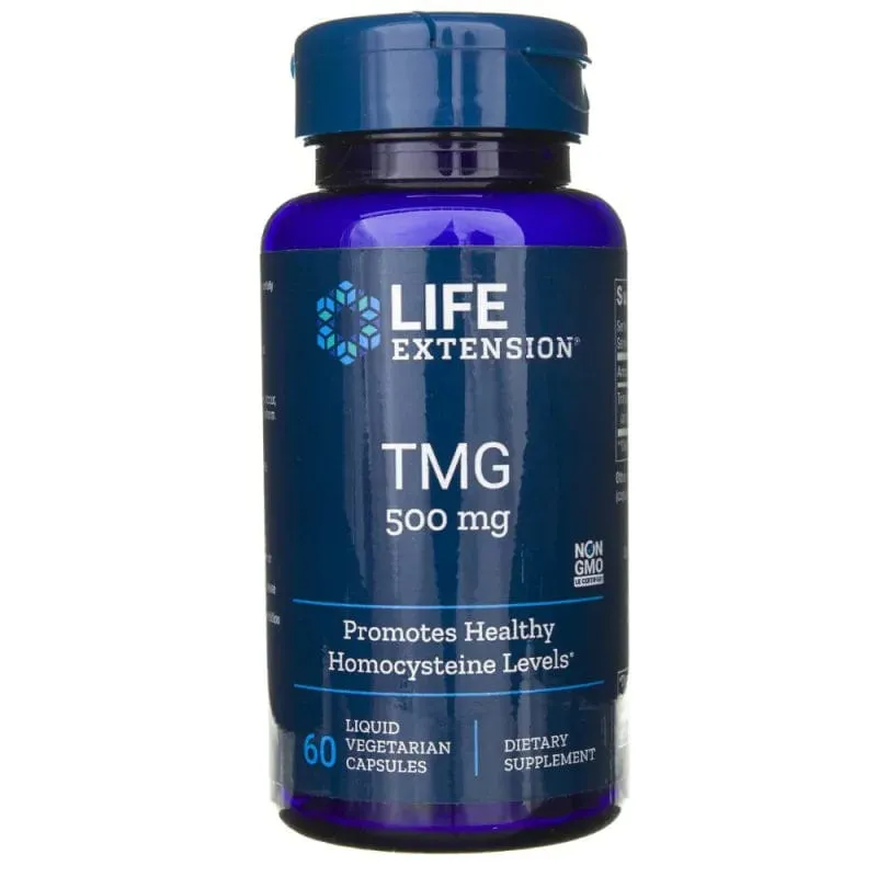 Life Extension TMG 500 mg - 60 Cápsulas Vegetales