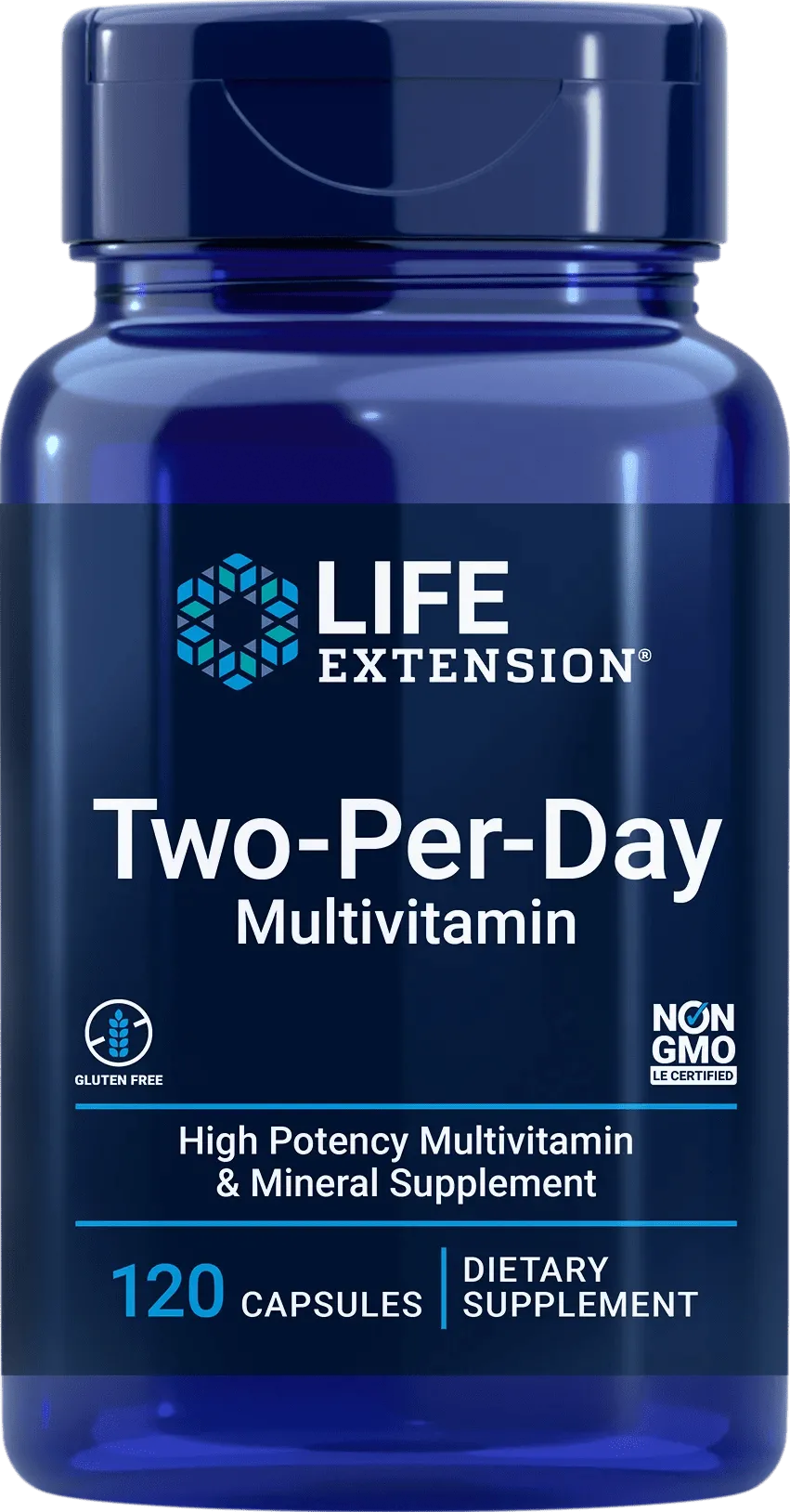 Life Extension Cápsulas dos al día (Multivitamínico) - 120 Cápsulas
