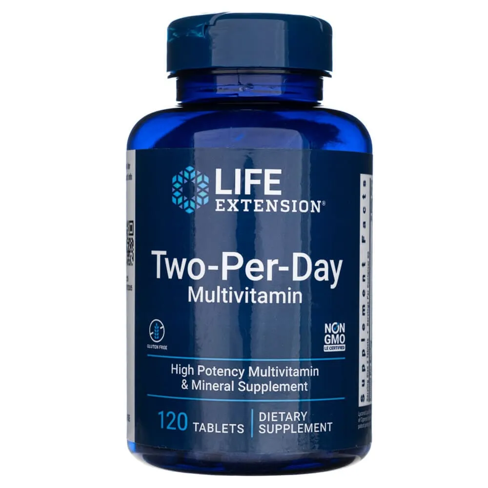 Life Extension Multivitamínico Dos al Día - 120 Tabletas