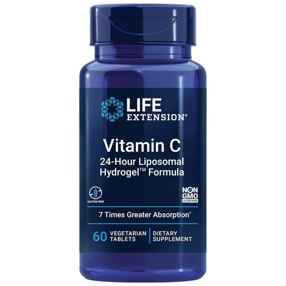 Life Extension Vitamina C 24-Horas Liposomal Hydrogel™ - 60 Tabletas
