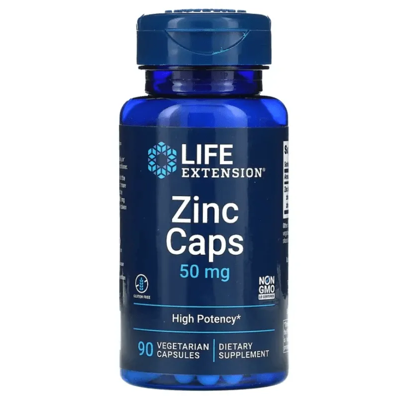 Life Extension Zinc 50 mg - 90 Cápsulas