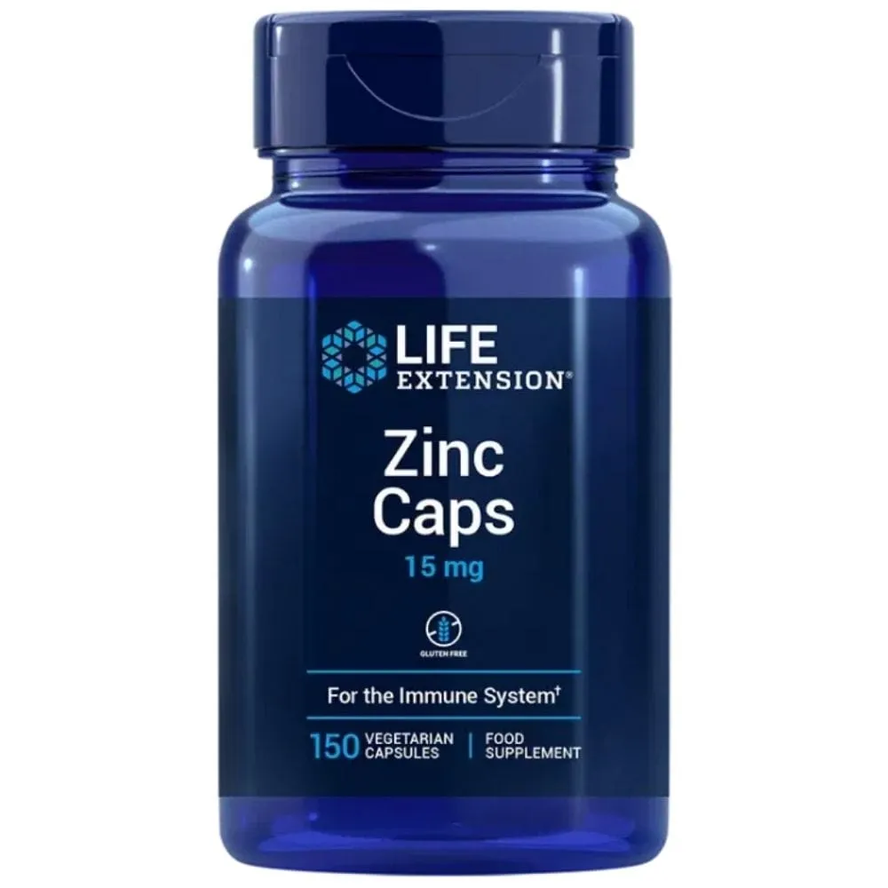 Life Extension Zinc Caps 15 mg - 150 Cápsulas