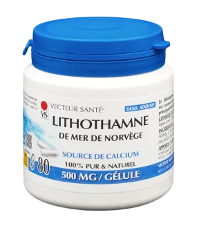 Lithothamne noruego-80 cápsulas-Vector de salud
