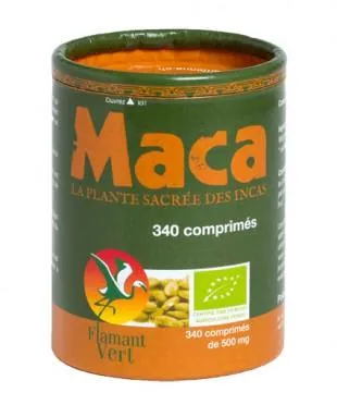 Maca Orgánica del Perú - 340 comprimidos - Flamenco Verde