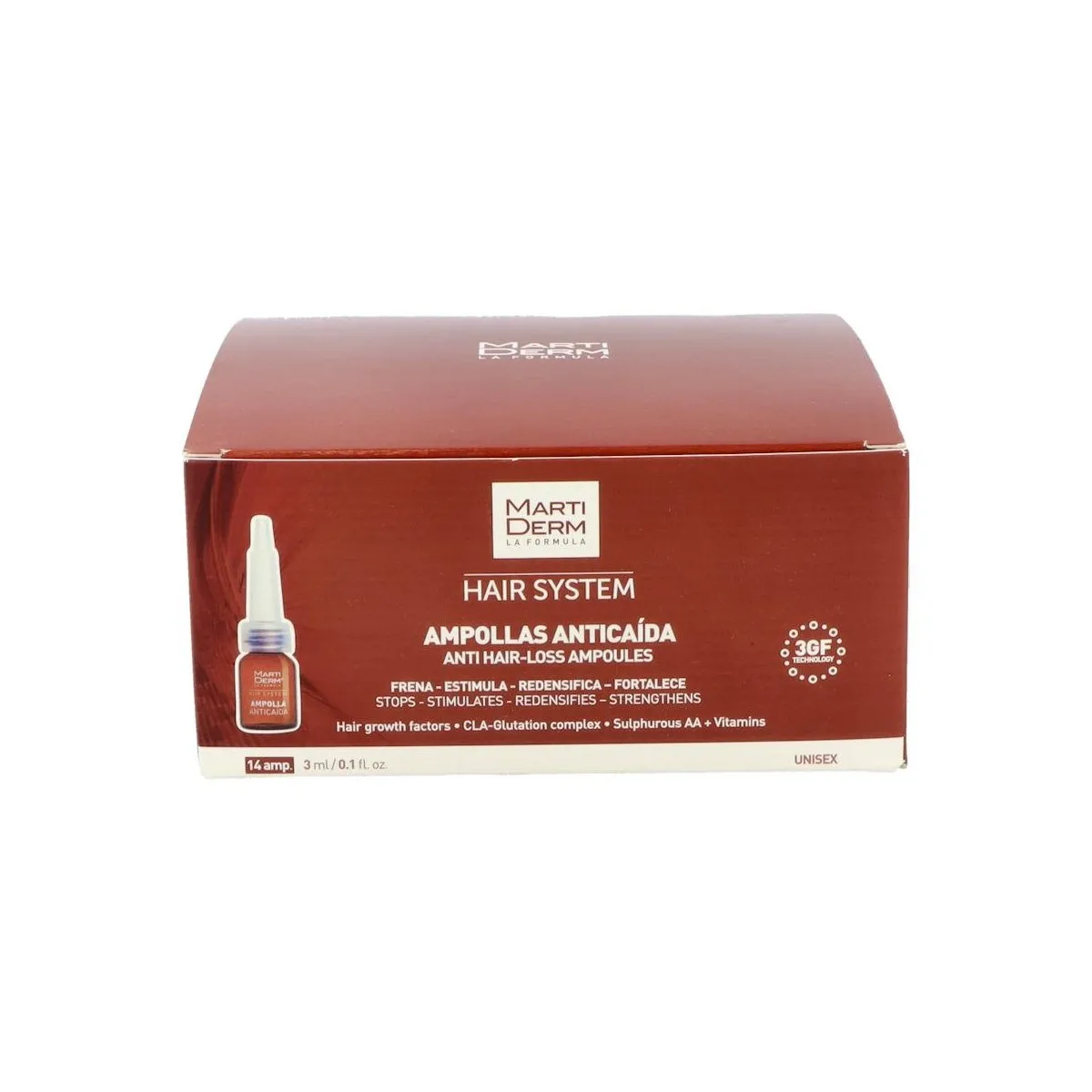 Martiderm Hair System 3gf Anticaida 14 Amp