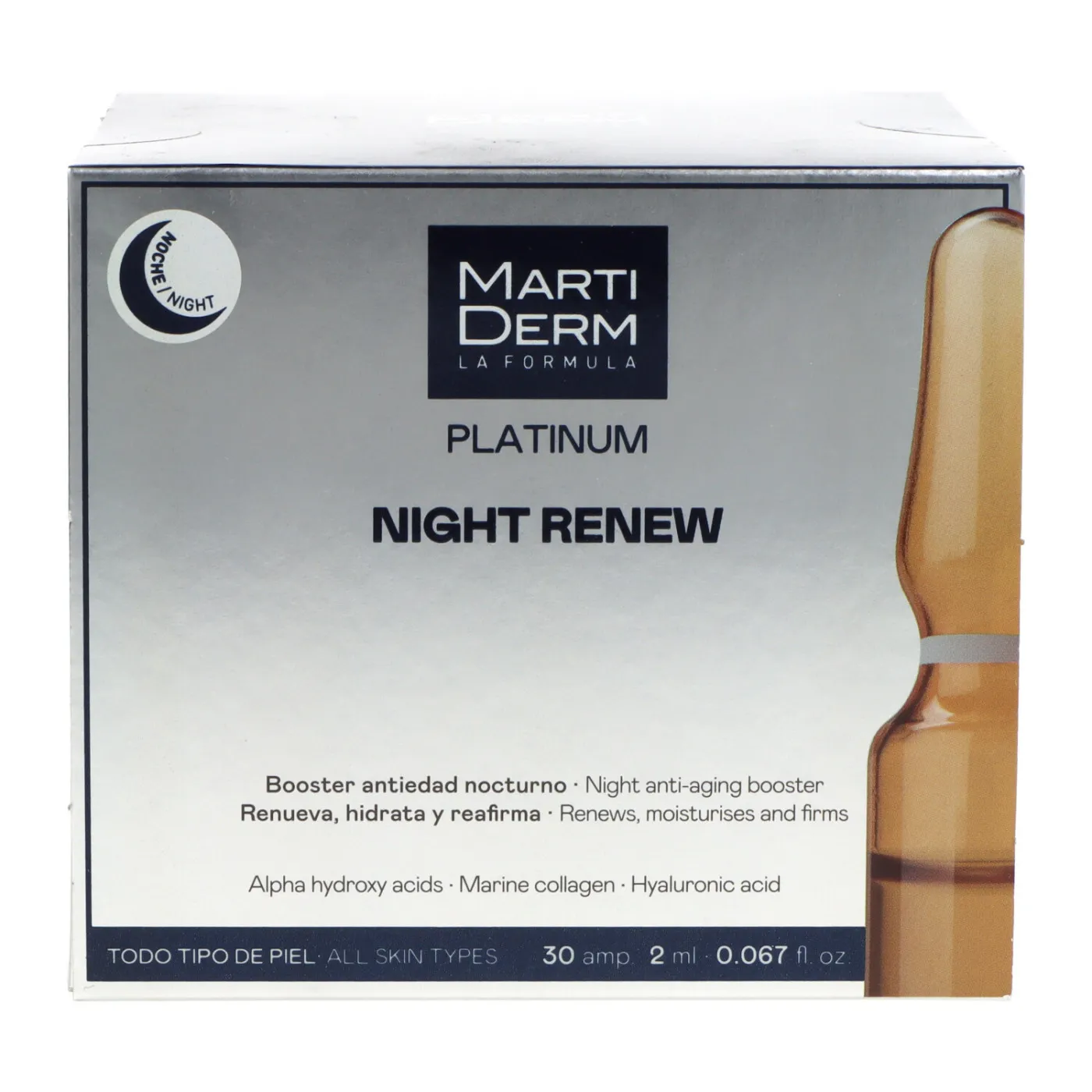 Martiderm Platinum Night Renew 30 Ampollas