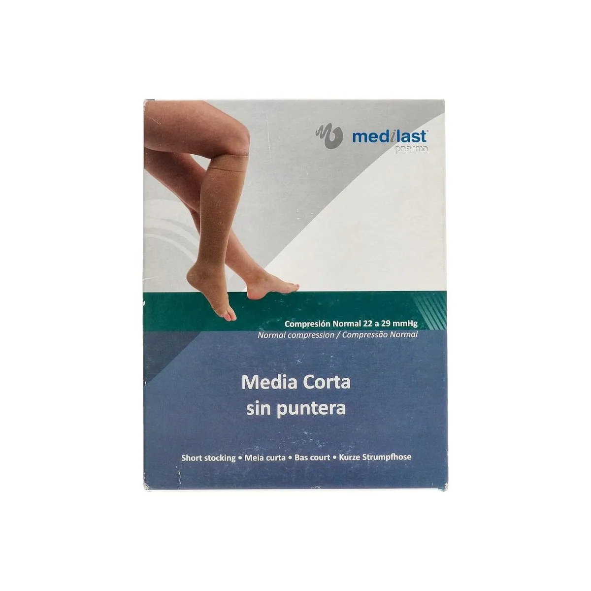 Media Medilast Cor Nor S/Punt Beige T/P 21-23 Cm 1 Un Ref 892