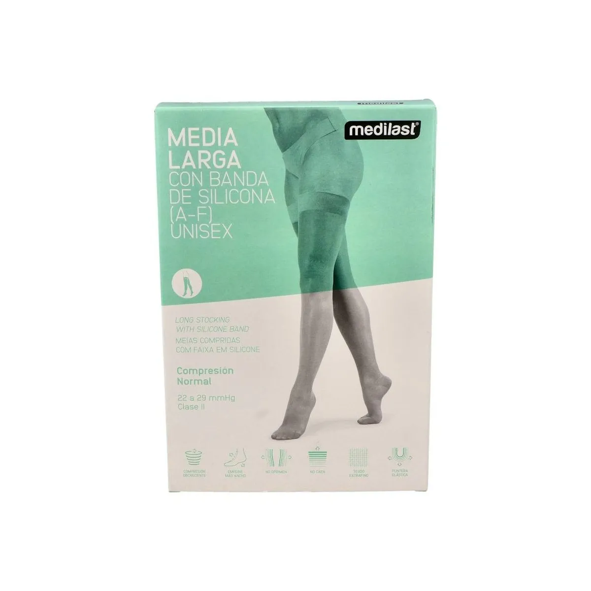 Media Medilast Lar Nor C/Blon C/Punt Beige T/P 21-23 Cm 2 Un Ref 110