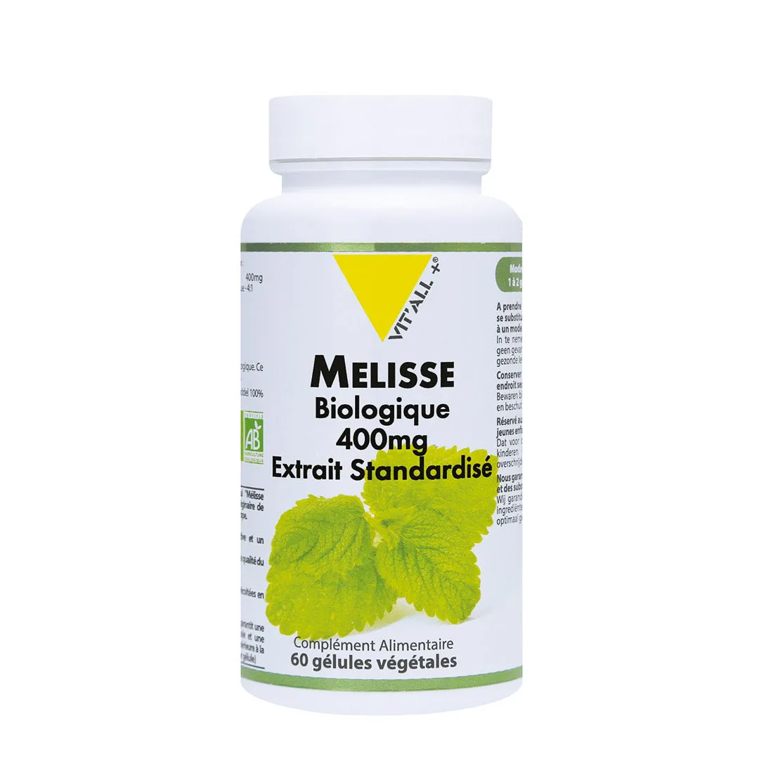 Melisa ecológica 400 mg - 60 cápsulas vegetales - Vit'all+