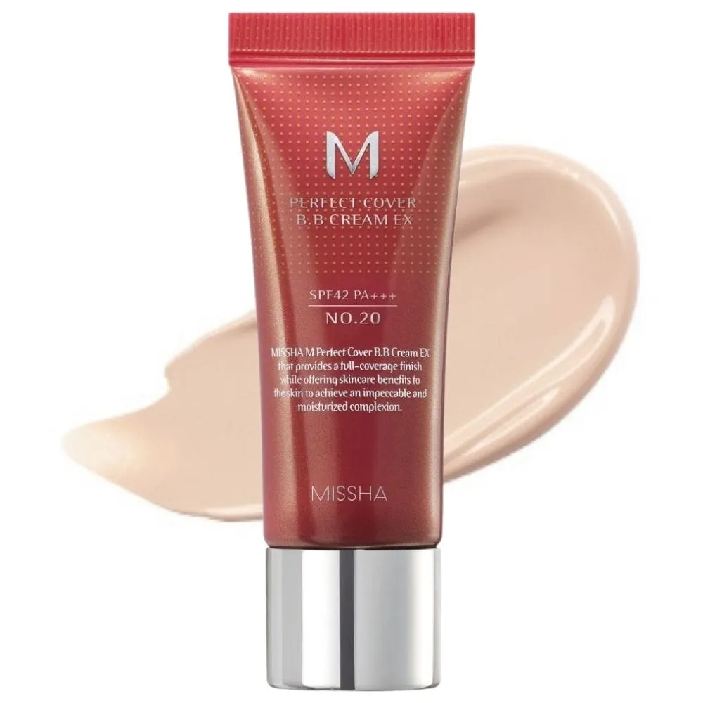 Missha M Perfect Cover BB Cream, Cool Beige Nº 20 - 20 ml