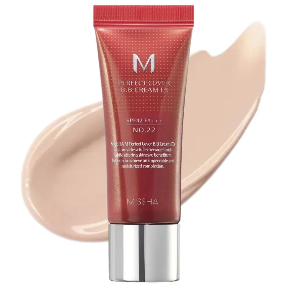 Missha M Perfect Cover BB Cream, Cool Sand Nº 22 - 20 ml