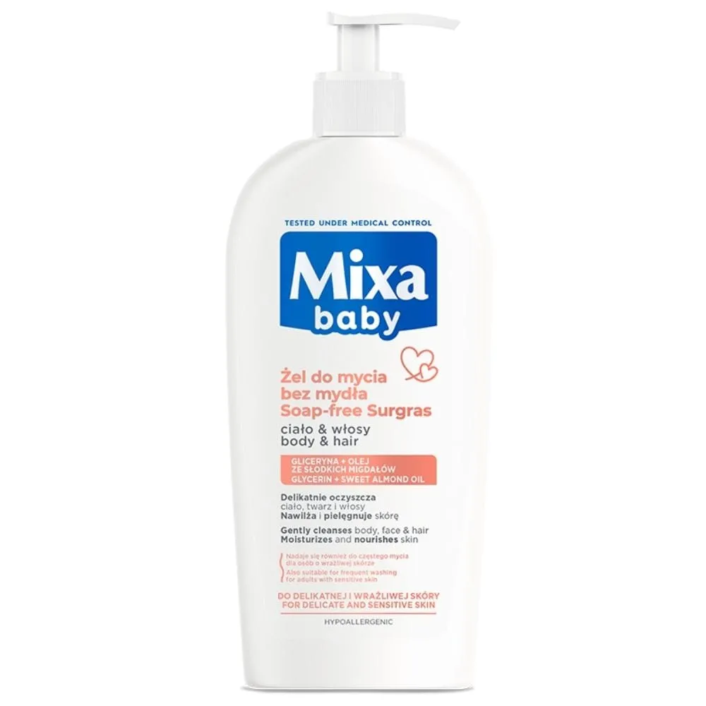 Mixa Baby Gentle 2 en 1 Champú y gel de baño para niños - 400 ml