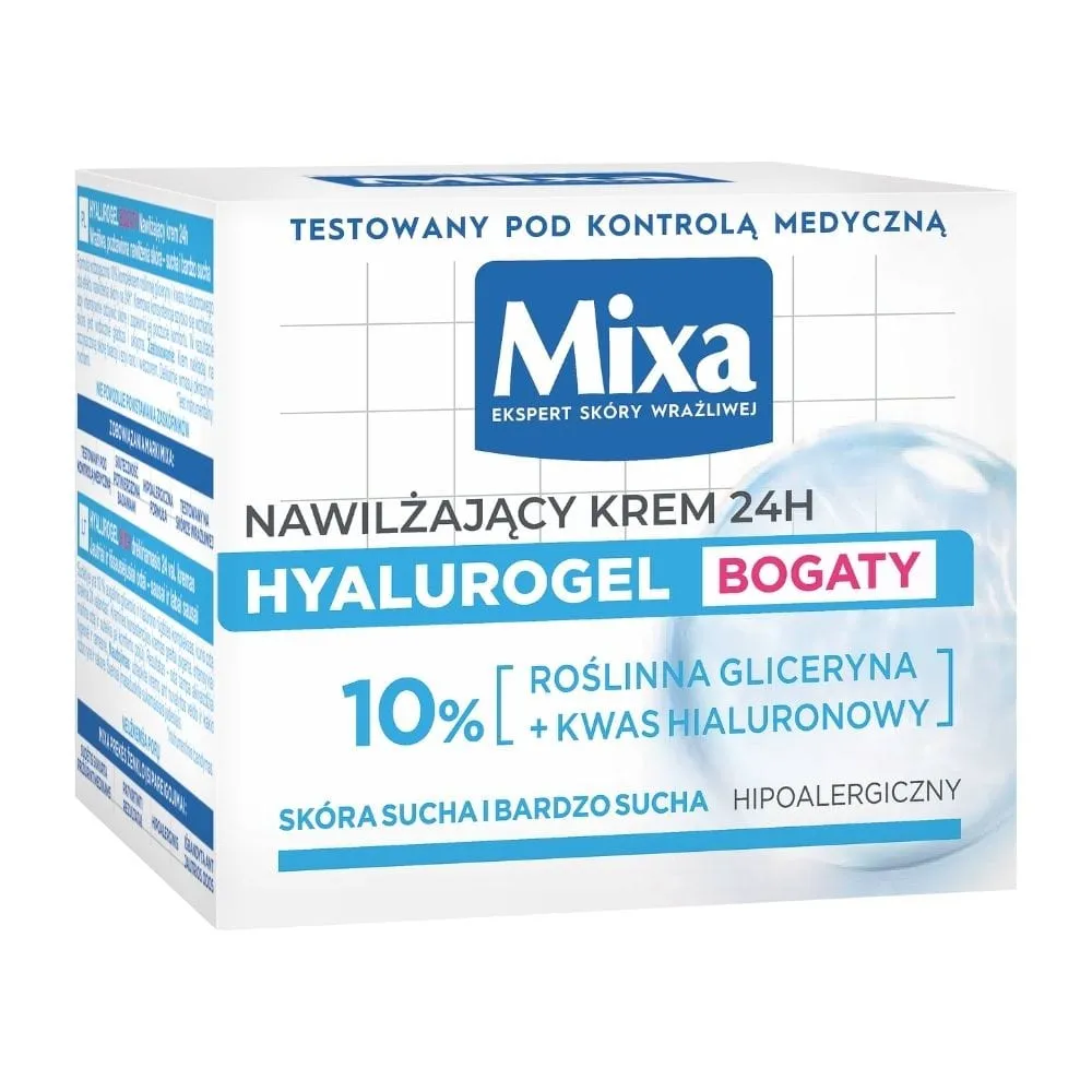 Crema facial rica en hialurogel Mixa - 50 ml