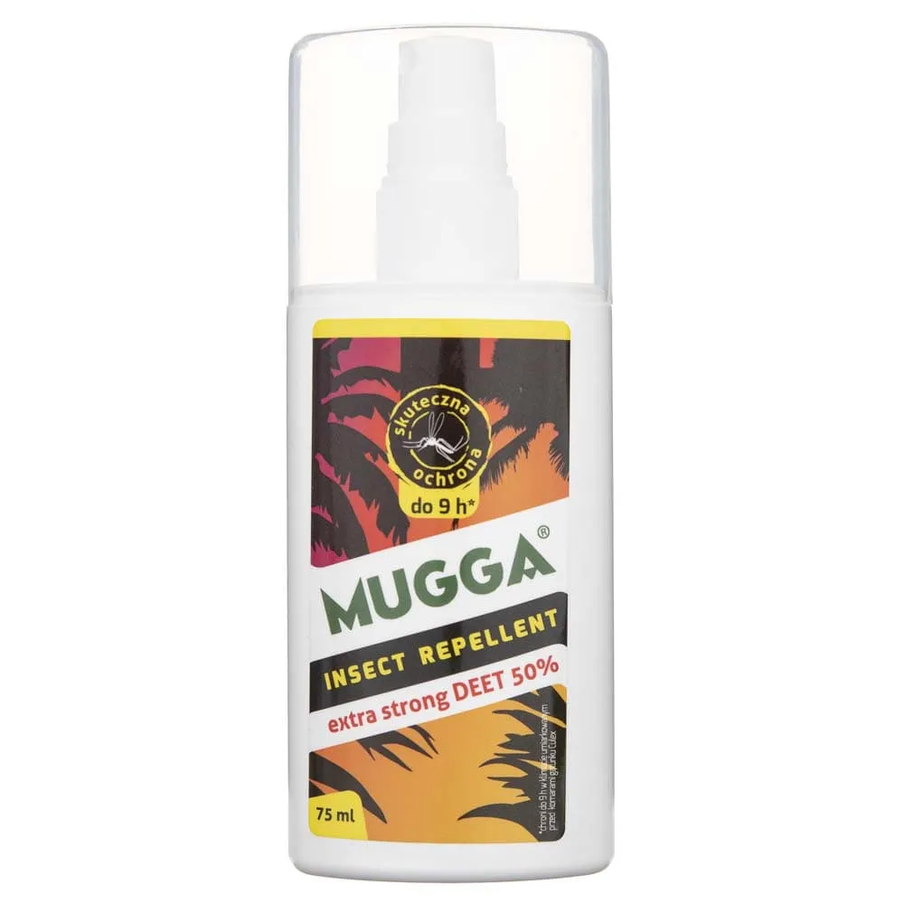 Mugga Spray Repelente de Insectos 50% DEET - 75 ml