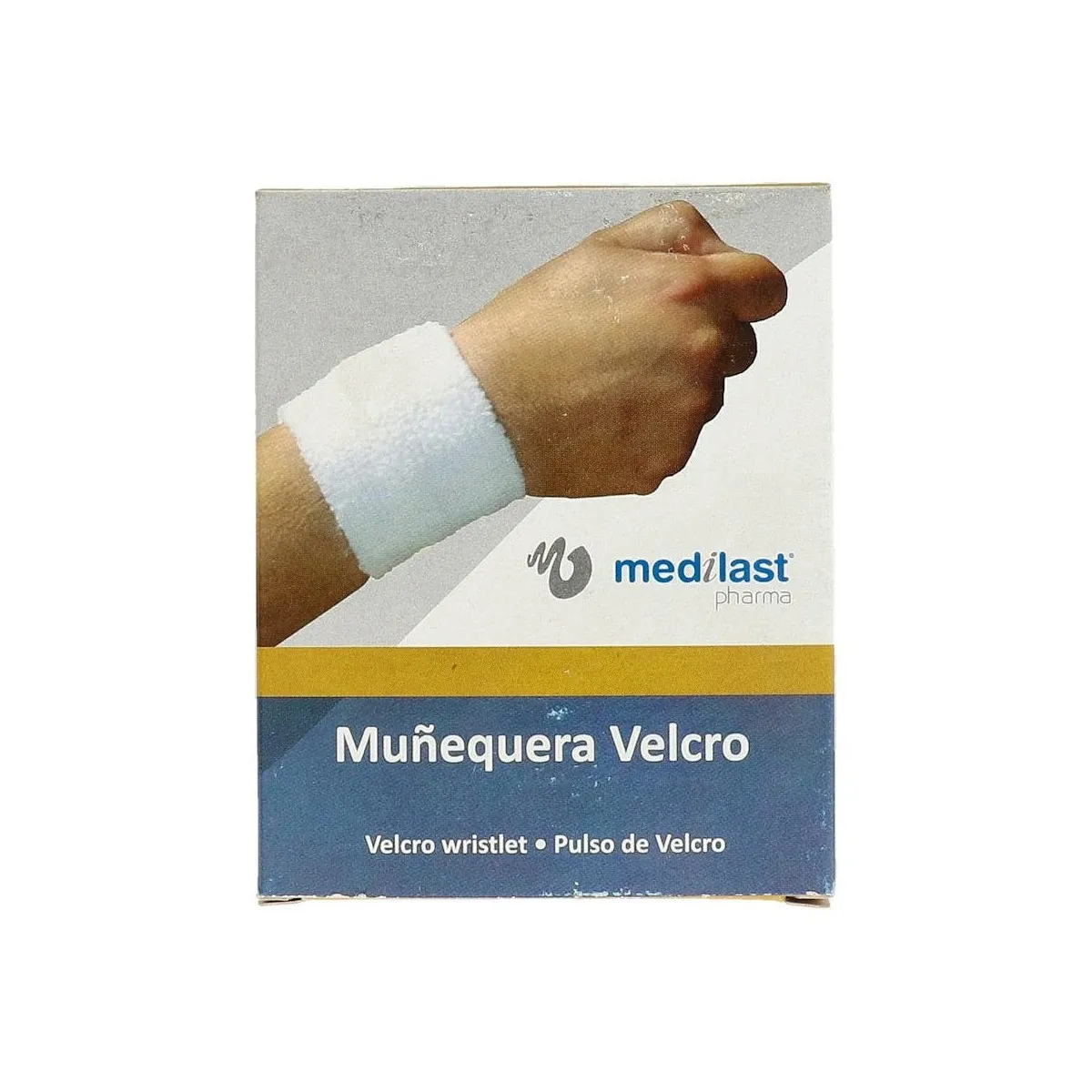 Muñequera Medilast-811M6 Vel Gris T. M