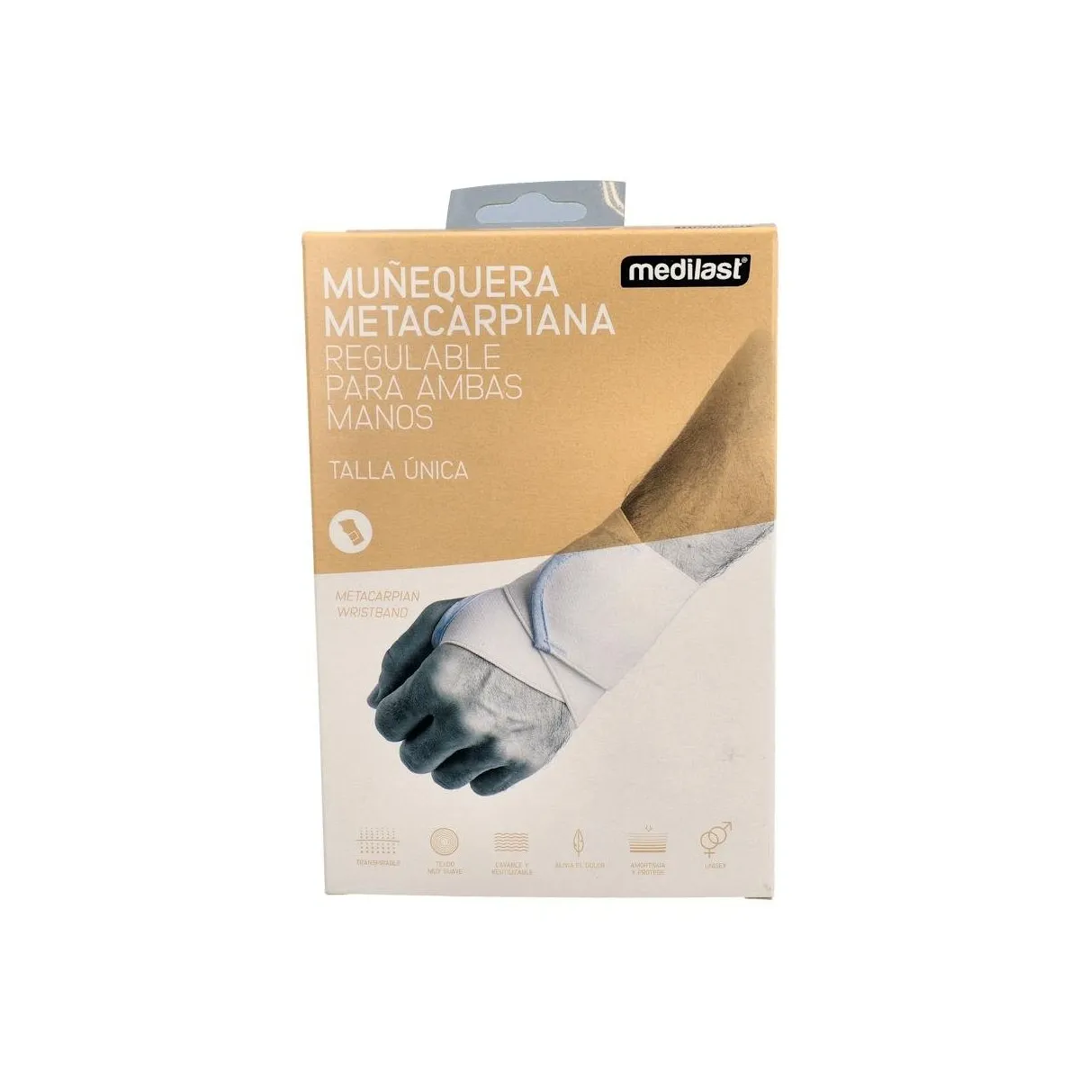 Muñequera Medilast Metacar Blc 813