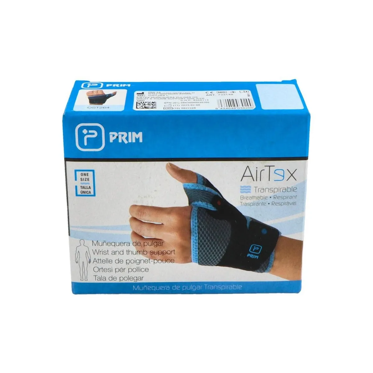 Muñequera Prim Airtex Pulgar ost264l Izq