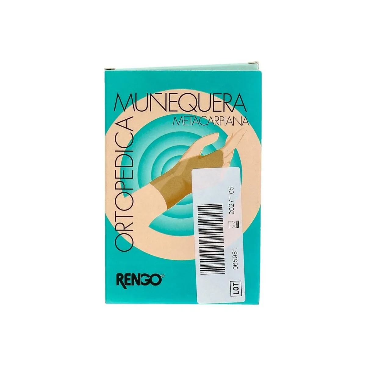 Muñequera Rengo Elastica Metacarpiana T/4 18-19,5 Cm Beig