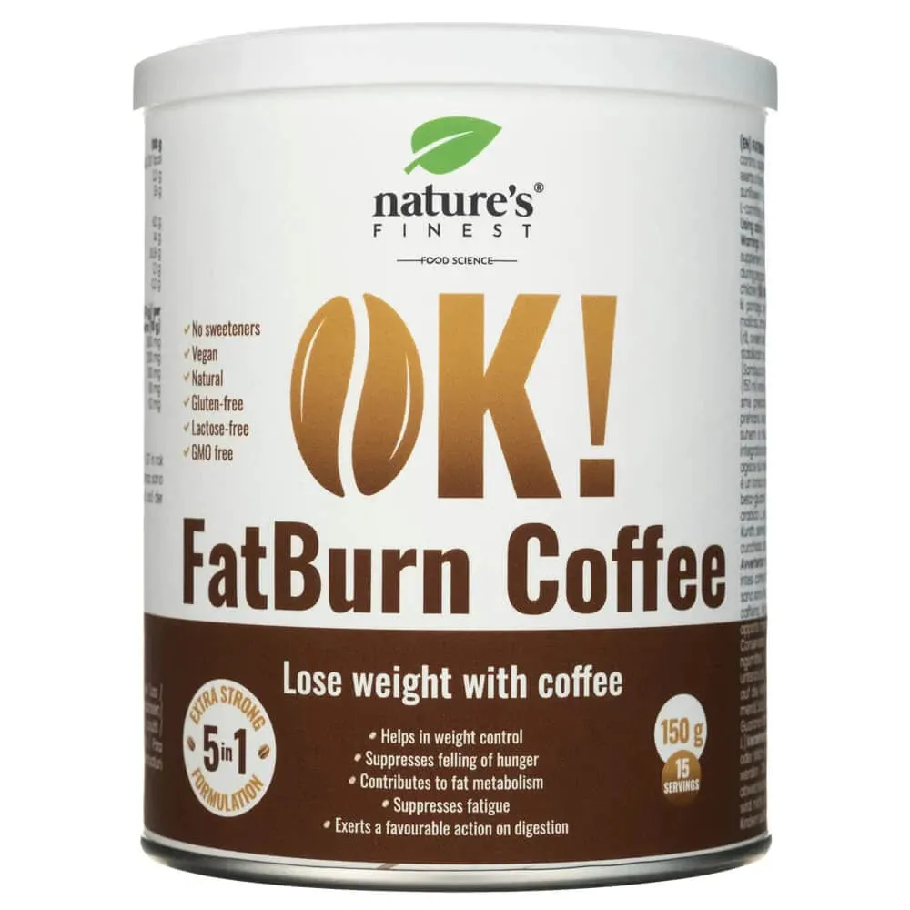 ¡Nature's Finest OK! FatBurn Café, en polvo - 150 g