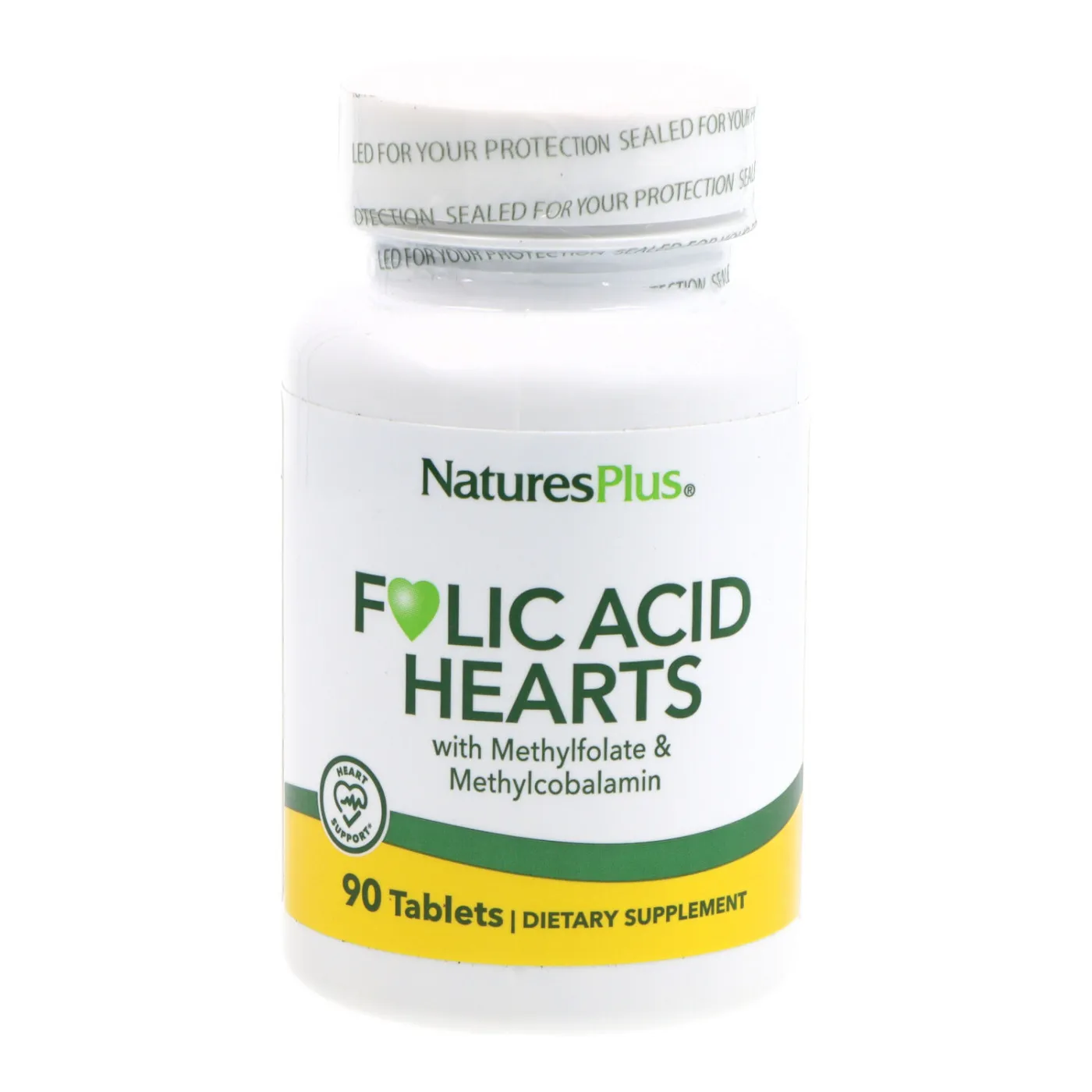 Natures Plus Acido Folico Hearts 90 Comp