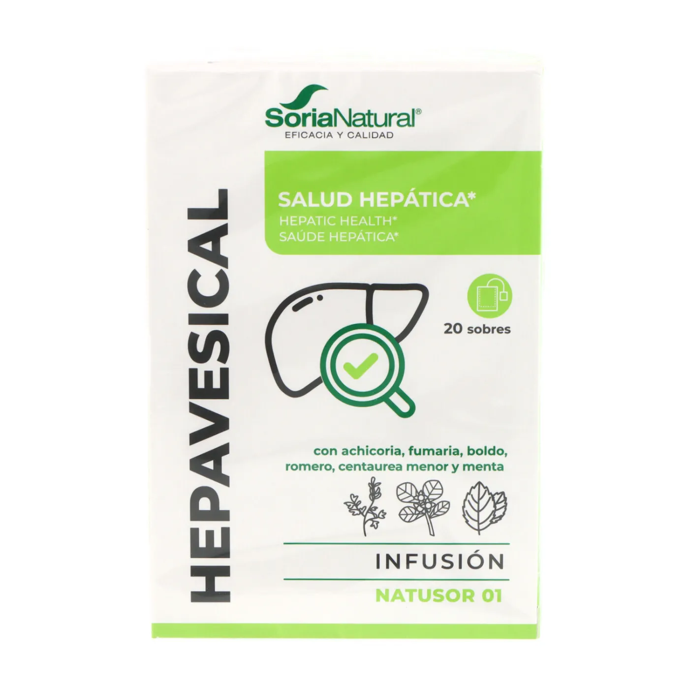 Natusor 01 Hepavesical Infusion Soria Natural 20 Sobres R03029