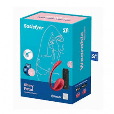 Ribbed Petal Vibrador Wearable Rosa-rojo 1un - Satisfyer