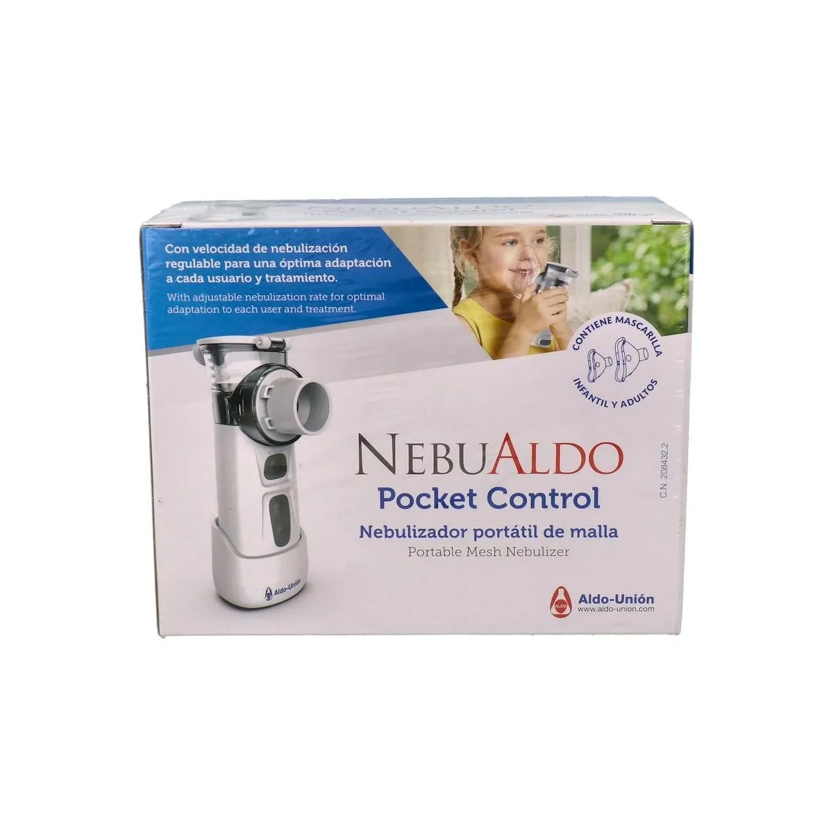 Nebualdo Nebulizador Portatil De Malla Pocket Control