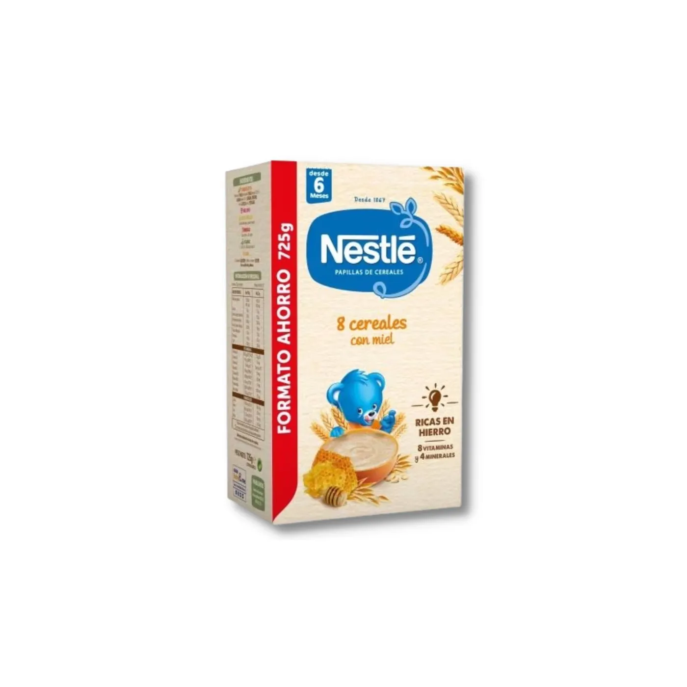 Nestle Papilla 8 Cereales Con Miel 725 g