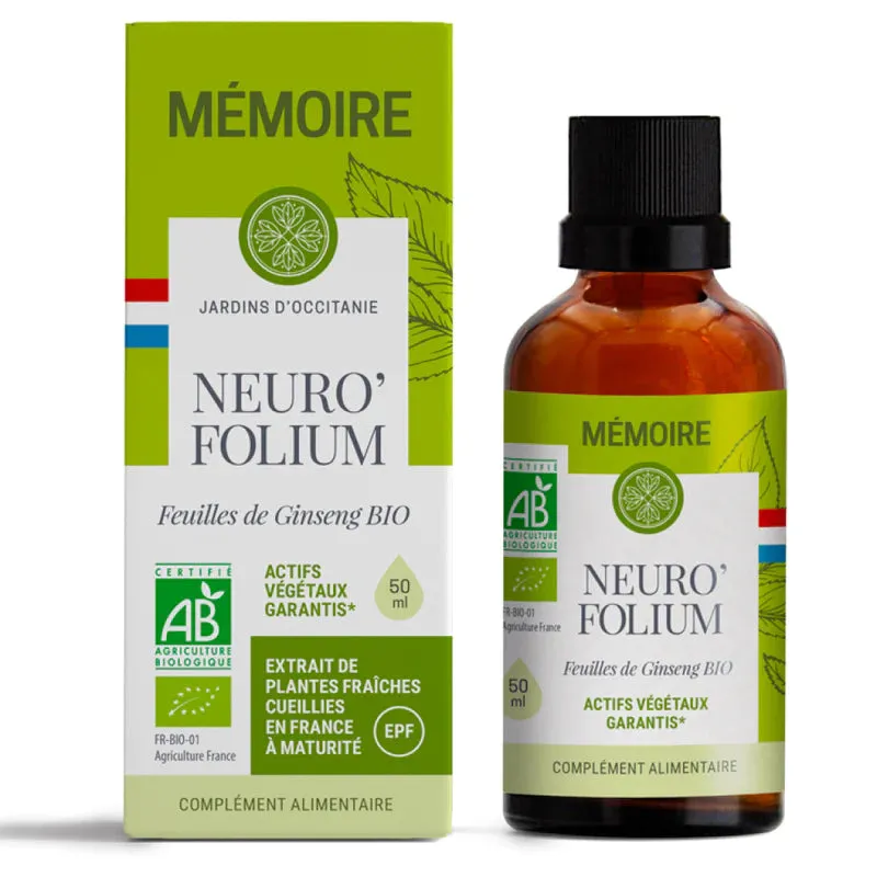 NEURO'FOLIUM-Concentrado de plantas frescas-50ml-Jardins d'Occitanie