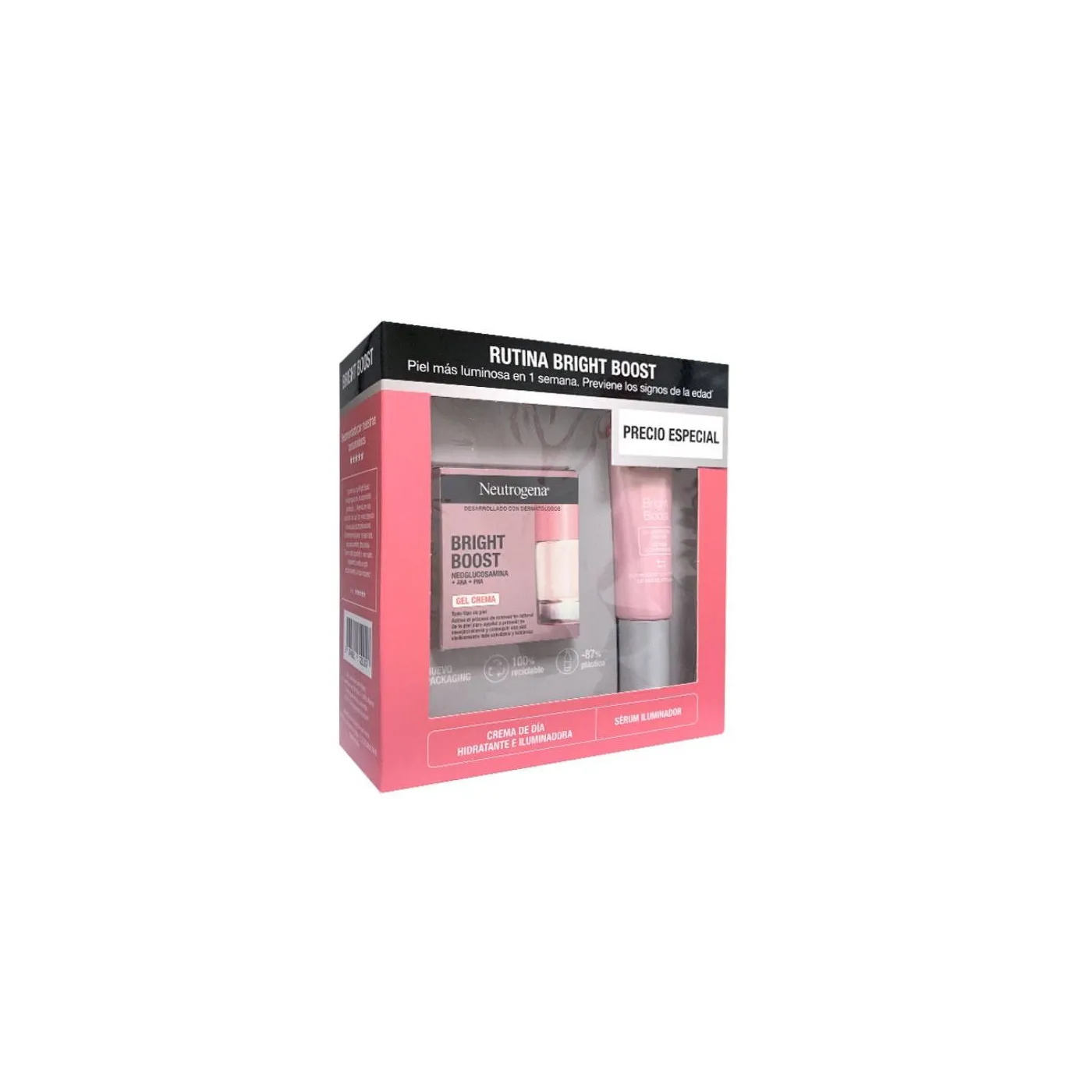 Neutrogena Bright Boost Crema Gel 50ml+ Sérum Iluminador 30ml Promo