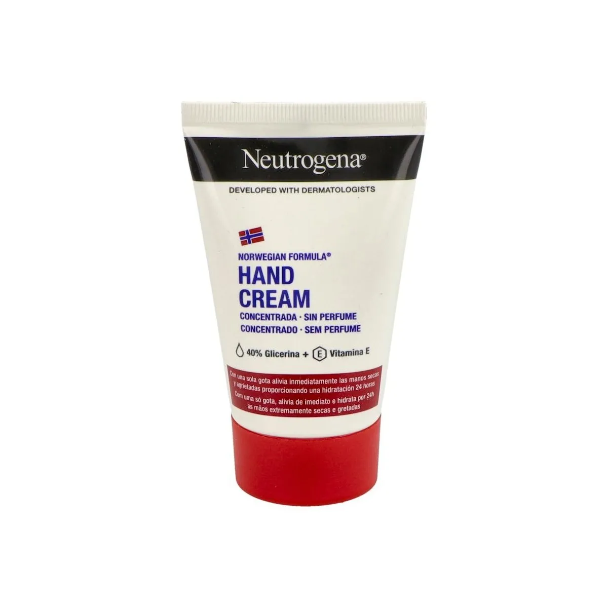 Neutrogena Crema De Manos Concentrada Sin Perfume (50 Ml), Crema De Manos Reparadora Para Pieles Sensibles, Crema Para Manos Agr